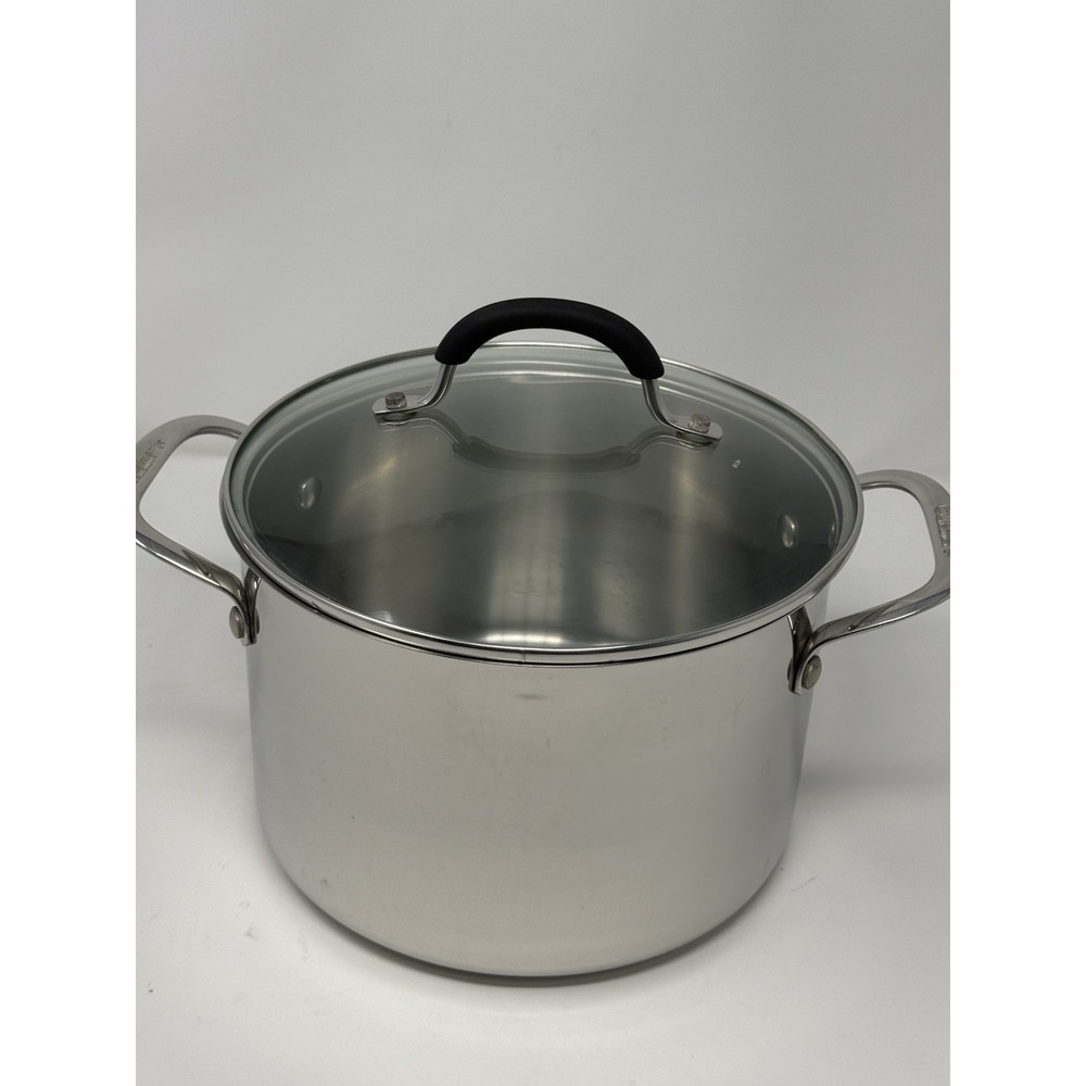 Cuisinart 5.75 Qt Stock Pot Stainless Steel With Glass Lid 7665-22G